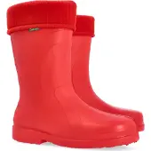 Demar Damen Gummistiefel Luna Regenstiefel Garten Arbeitsschuhe EVA gefüttert Rote 41/42