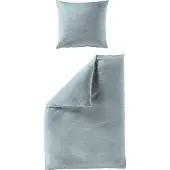 Bierbaum Bettwäsche SELIMA Seersucker BL 135x200 cm blau Bettbezug
