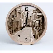 Tulup Holzuhr 20fi cm wanduhr - city avenue