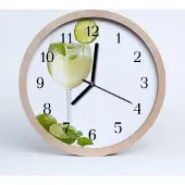 Tulup Holzuhr 30fi cm wanduhr - Limette