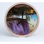 Tulup Holzuhr 20fi cm wanduhr - Wasserfall