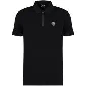 Emporio Armani für Herren. 8NPF13_PJRGZ Premium-Poloshirt schwarz (XXL), Lässig, Polyamid, Kurzarm