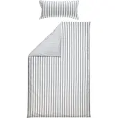 Erwin Müller Wendebettwäsche silber-weiß 1x 135x200 cm + 1x 40x80 cm