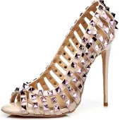 Giaro Pumps in Übergrößen Pink Nilo Nude/Pink große Damenschuhe