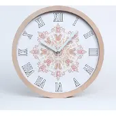 Tulup Holzuhr 30fi cm wanduhr - weiße Spitzen - Verzierungen