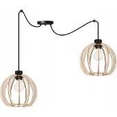 Light11 HOME Moderne Led-Deckenhängelampe Aus Holz