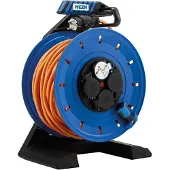Hedi K750QTF Vollkunststoff Kabeltrommel „Generation 7“ 50 m für Bau- und Außen