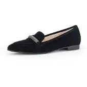 Gabor Slipper & Mokassin 304.17, Rauleder, Schwarz, Damen