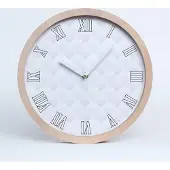 Tulup Holzuhr 25fi cm wanduhr - weiße Spitzen - Abstraktion Hintergrund