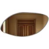 Alasta Unregelmäßiger LED-Badspiegel - 200x100 - MASKAT Vertikal, mit Beleuchtung