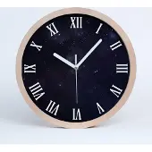 Tulup Holzuhr 25fi cm wanduhr - weiße Spitzen - Konstellation