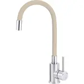 Deante Küchenspültischarmatur mit flexiblem Auslauf, beige Luno