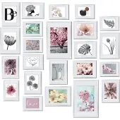 Bomoe BILDERRAHMEN Blossom Kunststoff Weiß (24tlg)