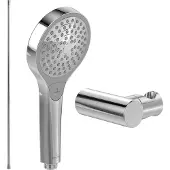 Villeroy & Boch Verve Showers Handbrause-Set (3 in 1 Bundle), Chrom