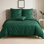 TRAUMSCHLAF Uni Lyocell Lyocell Bettwäsche Kissenbezug einzeln 65x100 cm tanne