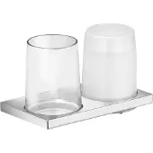 Keuco Edition 11 Doppelhalter Echtkristall-Glas/verchromt - 11153019000