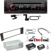 Kenwood KDC-BT450DAB Bluetooth Digitalradio CD Einbauset für Audi A4 B6 B7