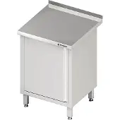Stalgast Arbeitsschrank mit Flügeltür, 450x700x850 mm, mit Aufkantung, verschweißt