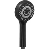 Kludi DIVE S Handbrause, Eco, mit Kalkschnellreinigung, mit drei Strahlarten, 6883039-00, Farbe: Mattschwarz