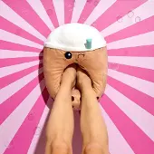 The Concept Factory Beige Kawaii Doppelpantoffeln