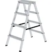 Proregal ML Stufen-Stehleiter beidseitig begehbar 2x4 Stufen
