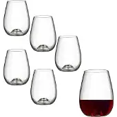 Rona Wine Solution Becher 460 ml mit Aromakegel - Avantgardistisches Design für anspruchsvolle Weinliebhaber, Weingläser, Weinbecher Saftglas, 6er Set