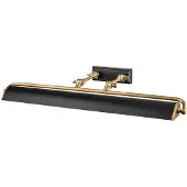 ELSTEAD Winchfield Bilderleuchte E14 4-fach Antik-Messing und mattschwarz Messing Antik und mattschwarz