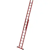 Proregal Sprossen-Schiebeleiter 2-teilig GFK mit Standard-Traverse 2x10 Sprossen