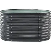 Soennecken Hochbeet Silo oval160 x 80 cm x 82 cmanthrazitBeschaffungsartikel STRECKE