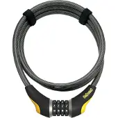 Onguard Antitheft Combo Akita-185 Cmx12 Mm Kabelschloss Schwarz Schwarz One Size