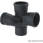 Geberit Silent-Pro Schachtbogenabzweig 87,5 Grad rechts d 110mm, d1 75mm, d2 110mm 393563141