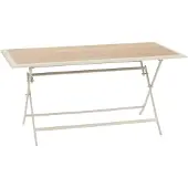 Hespéride Gartentisch 6-sitzer azua klappbar beige 150x80cm -