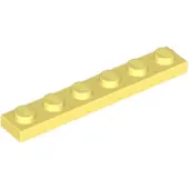 LEGO 1x6 Platte 3666 - 50 Stück Helles Hellgelb