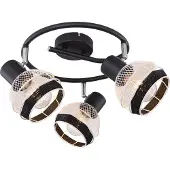 Globo Lighting Strahler Metall schwarz matt, 3x E27