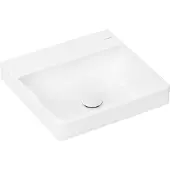 Hansgrohe Aufsatz-Handwaschbecken Xelu Q o Hahnloch ohne Überlauf 500x480mm weiß weiß