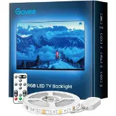 Govee RGB Bluetooth LED Backlight For TVs 46-60 Inches, Intelligenter Leuchtstreifen, Bluetooth, Weiß, LED, Kunststoff, Multi
