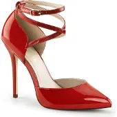 Pleaser AMUSE-25 Damen Pumps von , Rot , EU 40, US 10