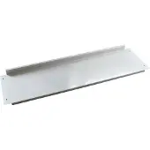 Proregal Ablageboden für Werkbank Rhino| BxT 125x35cm | Mit Sicherheitsabkantungen | Lichtgrau