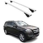 Omtec Dachträger Gepäckträger für Mercedes GL Klasse X166 2013-2016 Metall Grau
