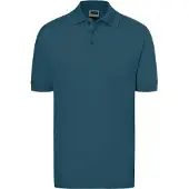 James & nicholson Hochwertiges Polohemd mit Armbündchen petrol, Gr. S