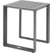 Hespéride Quadratischer beistelltisch "allure" graphit 44 x 44 x 55cm aus aluminium -