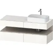 Duravit Waschtischunterschrank Qatego 140x55x60cm, T m/we g, Pl, B r, Nischenb