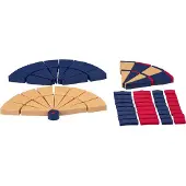Kings Dart Dart-Segmente-Set "Cabinett Profi", Blau-Beige