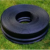 Markenlos Flexible Gartenrandbegrenzung 20 m - Schwarz - Polyethylen