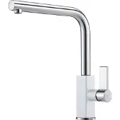 Franke 115.0392.340, Standard, Chrom, Weiß, Metall, Hebelgriffe, Einzelbild, Typ L