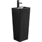 Mexen Sira freistehendes Waschbecken 34 x 32 cm, schwarz matt - 26023370