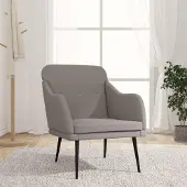 vidaXL Möbel Sessel Taupe 63x76x80 cm Stoff - Fernseh- & Relaxsessel 351479