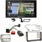 Pioneer AVIC-Z930DAB Navigation Bluetooth CD USB MP3 Einbauset für Kia Venga