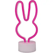 Forever Light Neon mit LED-Standfuß HASE rosa USB-C10
