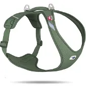 Curli Belka Harness Air-Mesh, Hund, Zugfreier Gurt, XXL, Grün, Netz, Einfarbig
